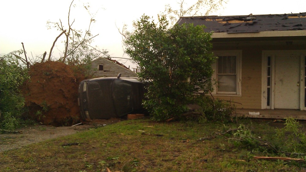 My house and car on April 27, 2011